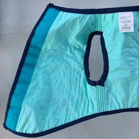 Aqua and Navy Blue Dog Cooling Vest ~ Size Medium - Picture 5 of 6